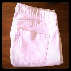 J Crew White Matchstick Denim Jeans